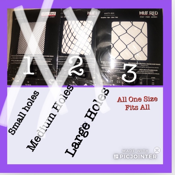 3/$20🌹Fishnets/Pantyhose. Select number/Letter. Feel free to ask questions - Picture 7 of 7